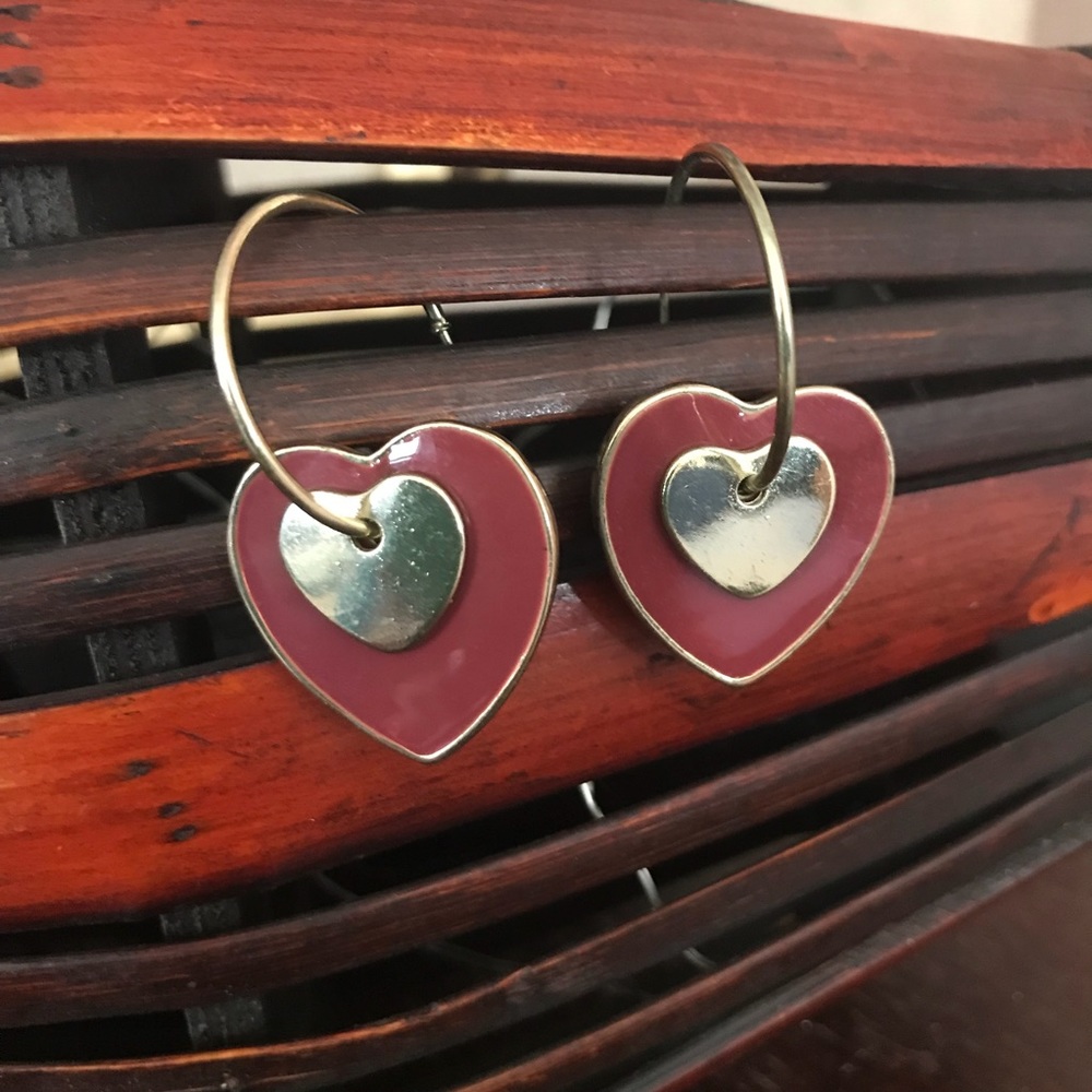 🆓 Heart earrings
